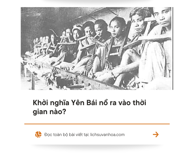 Khoi Nghia Yen Bai No Ra Vao Thoi Gian Nao