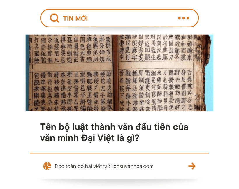 Ten Bo Luat Thanh Van Dau Tien Cua Van Minh Dai Viet La Gi